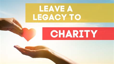 leaving money to charity in your will